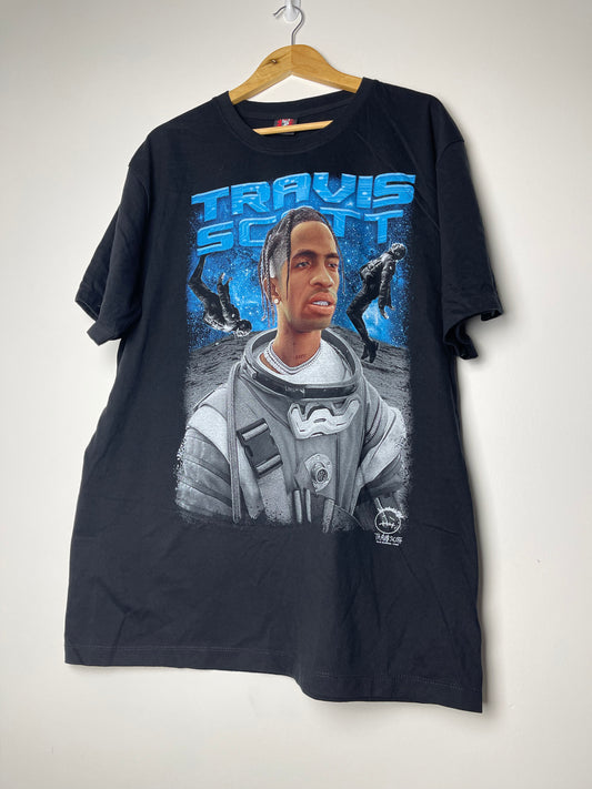 Vintage Style Travis Scott "Look Mom I Can Fly" Graphic T-shirt - X Large