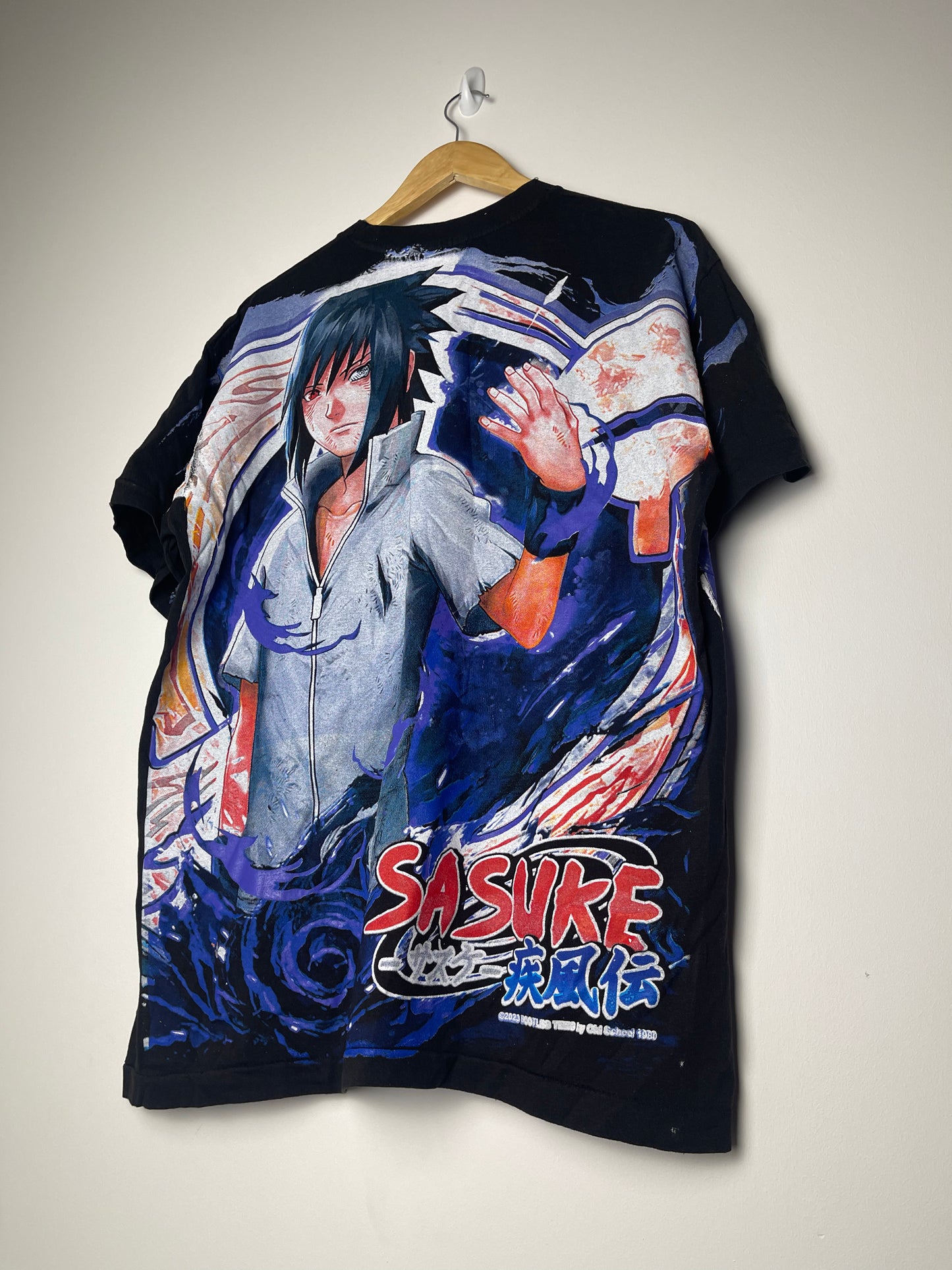 Vintage Style Sasuke Anime Graphic T-shirt - X Large