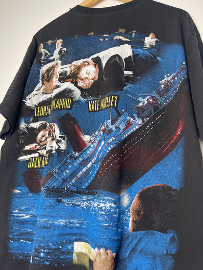 Vintage Style Titanic Boat T-shirt - X Large
