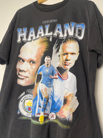 Vintage Haaland Classic Football Graphic T-shirt - X Large