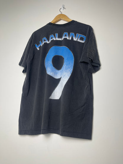 Vintage Haaland Classic Football Graphic T-shirt - X Large