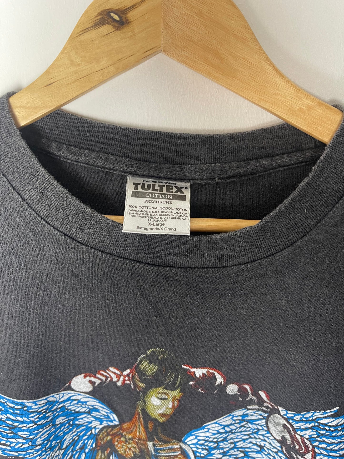 Vintage Style Nirvana Angel Graphic T-shirt - X Large