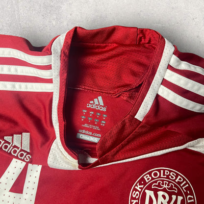 Retro Adidas Dansk Boldspil Union Football Jersey - Medium