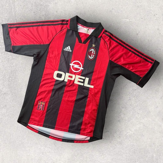 Retro Adidas AC Milan Football Jersey - Medium
