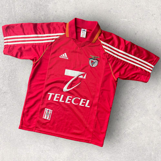 Retro Adidas Benfica Football Jersey - Small