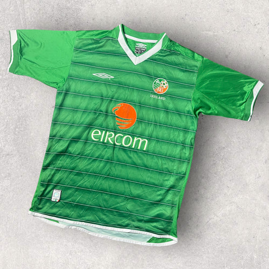 Retro Adidas Ireland National Football Jersey - Medium